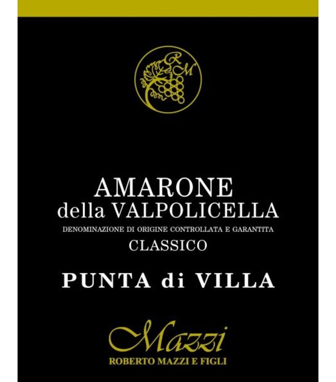 Roberto Mazzi Amarone della Valpolicella 'Punta di Villa' 2016 750ml