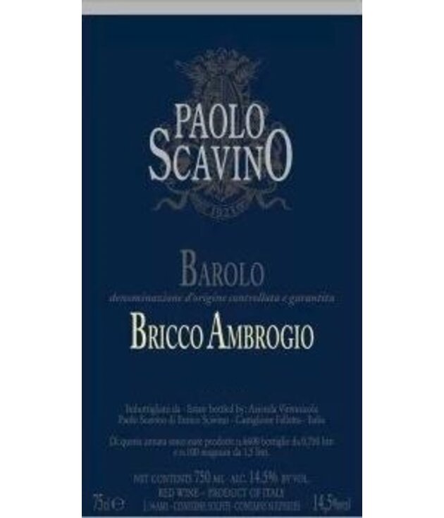 Paolo Scavino Barolo Bricco Ambrogio 2012 750ml