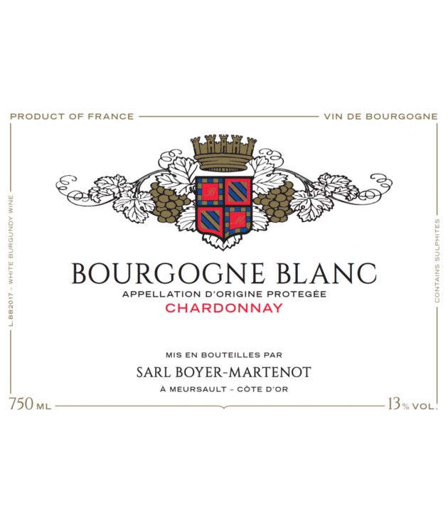 Boyer Martenot Bourgogne Blanc 2021 750ml