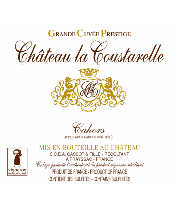 Chateau La Coustarelle Cahors 'Grand Cuvee Prestige' 2019 750ml