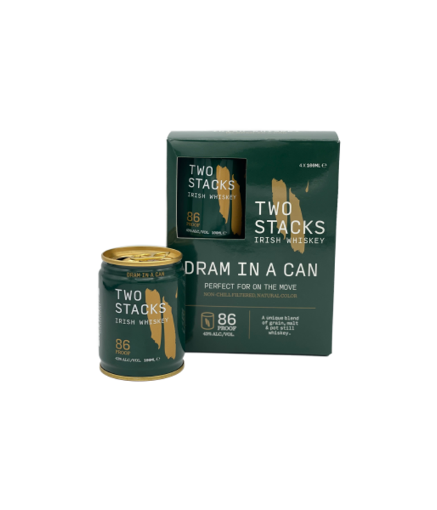 Two Stacks Dram in a Can Irish Whiskey 100ml