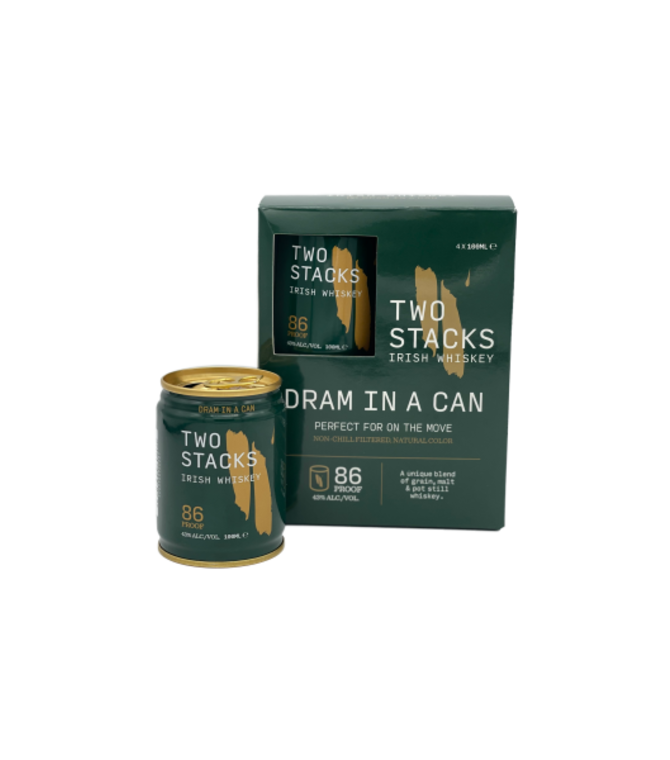Two Stacks Dram in a Can Irish Whiskey 100ml