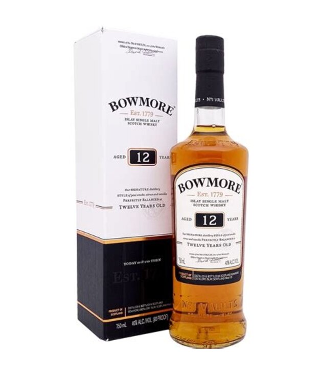Bowmore 12 year old Scotch 750ml
