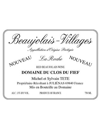 Michel Tete Beaujolais Nouveau 'La Roche' 2025 750ml