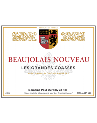 Paul Durdilly Beaujolais Nouveau 2025 750ml