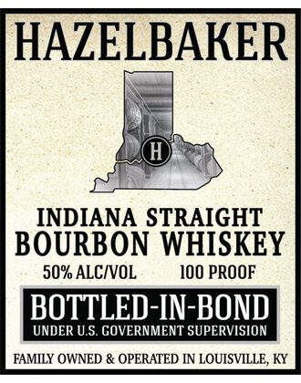 Hazelbaker Bourbon Bottled in Bond 750ml