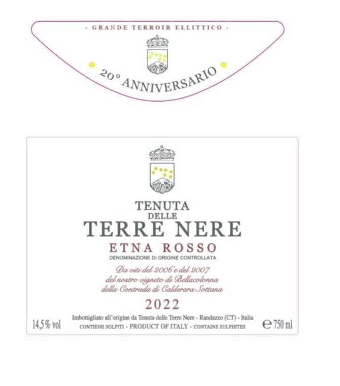 Tenuta Delle Terre Nere Etna Rosso 'Calderara Sottana' 20th Anniversary 2022 750ml