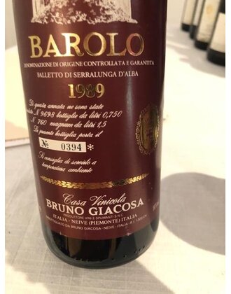 Bruno Giacosa Barolo Falletto di Serralunga Riserva 1989 750ml
