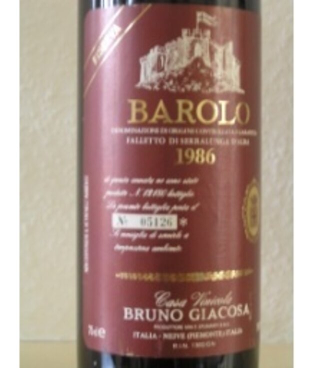 Bruno Giacosa Barolo Falletto Riserva 1986 750ml