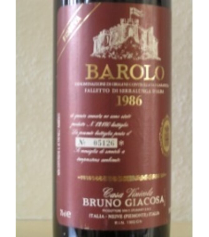 Bruno Giacosa Barolo Falletto Riserva 1986 750ml