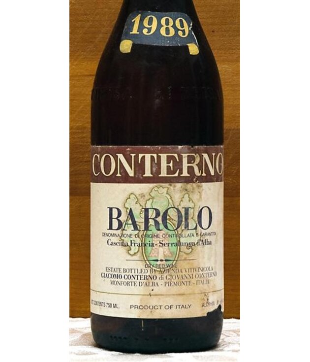 Giacomo Conterno Barolo Cascina Francia 1989 750ml