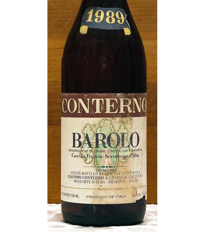 Giacomo Conterno Barolo Cascina Francia 1989 750ml
