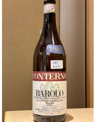 Giacomo Conterno Barolo Cascina Francia 1982 750ml
