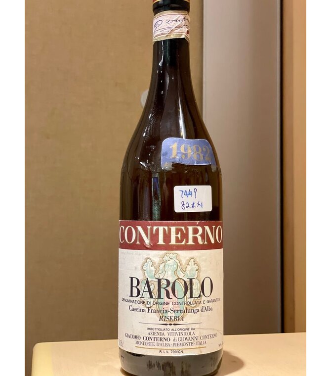 Giacomo Conterno Barolo Cascina Francia 1982 750ml