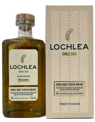 Lochlea Single Malt Whisky 'Peated Single Cask'  700ml