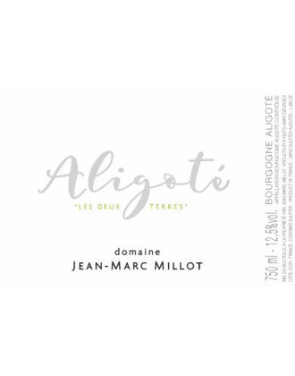 Jean-Marc Millot Bourgogne Aligote 'Les Deux Terres'  2023 750ml