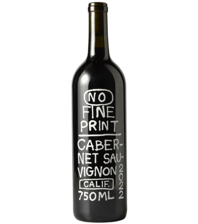 No Fine Print Cabernet Sauvignon 2022 750ml