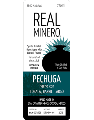 Real Minero Mezcal Pechuga 9th Floor Selection 750ml
