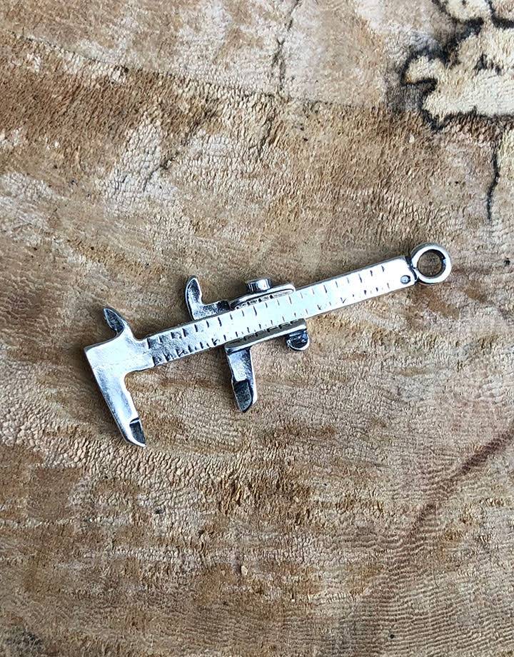 CM0002 = Caliper Charm (Moveable) Sterling Silver