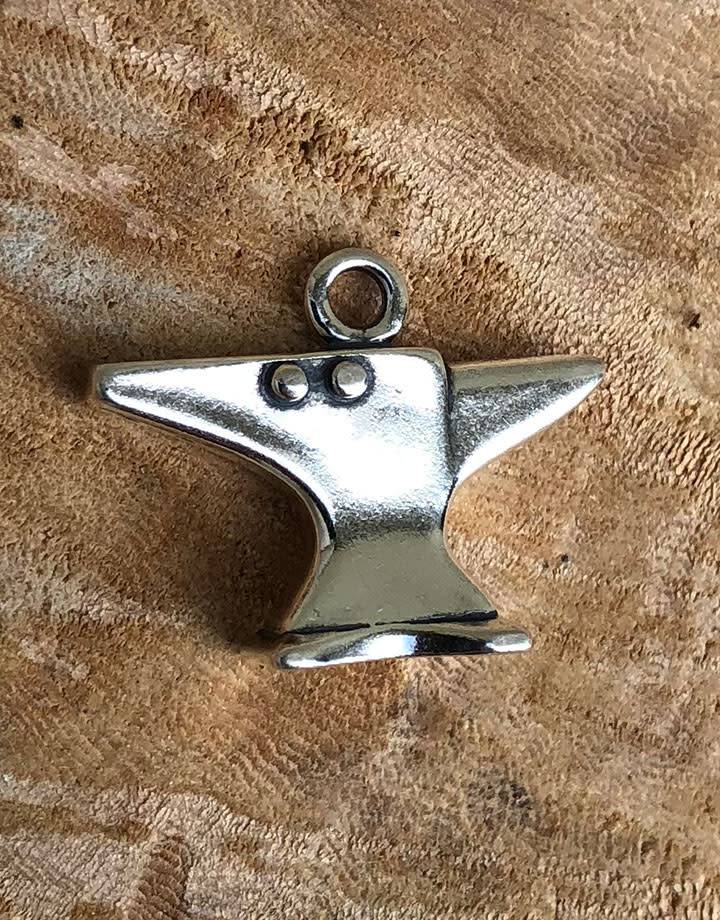 CM0003 = Anvil Charm Sterling Silver