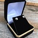 DBX1636E = Black Rich Velvet Earring Box with Goldtone Trim (Each)