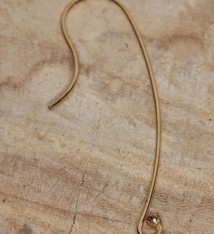 803F-17 = GOLD FILLED LONG BALL END EARWIRE