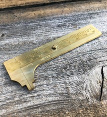 35.0204 = Brass Millimeter Gauge with 80mm Capacity