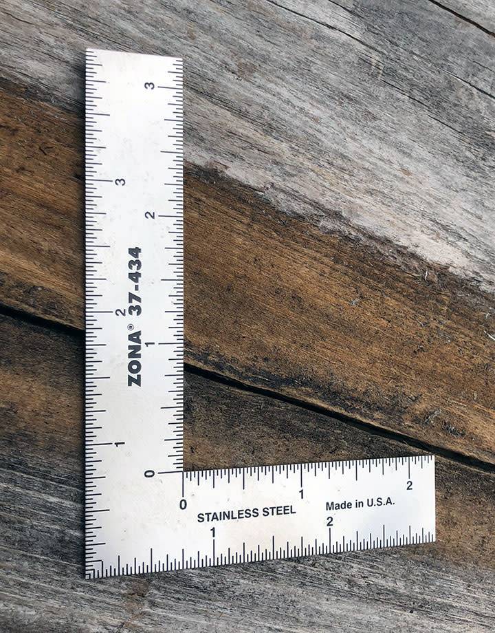 GA7434 = L Square Ruler 3 x 4''