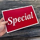 DSI5945 = Sign Plastic - "SPECIAL"  7X11