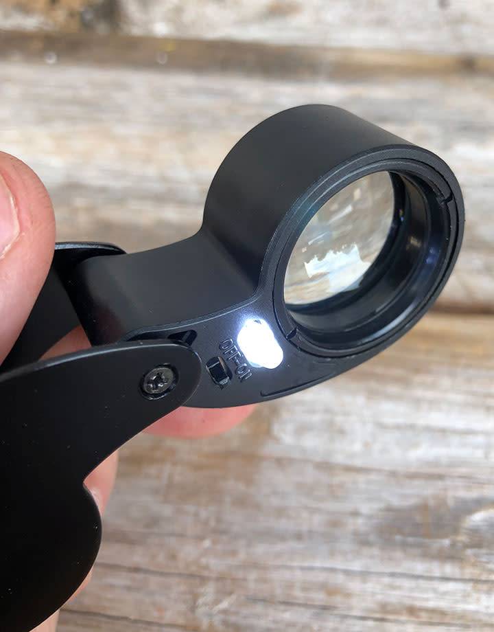 EL2716 = 10X Economy Lighted Loupe with 1" lens