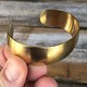 MSBR1013 = Brass Bracelet Cuff Domed 3/4'' Wide