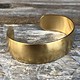 MSBR1013 = Brass Bracelet Cuff Domed 3/4'' Wide