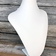 DCH6868 = White Leatherette Necklace Display 14-1/4''H x 9-1/2''W