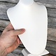 DCH6883 = Light Weight Necklace Bust White Leatherette - 11-1/2'' Tall