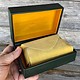 DBX6000 = DELUXE GREEN FAUX LEATHER WATCH BOX 5-3/4'' x 4-1/8'' x 2-3/8''