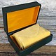 DBX6000 = DELUXE GREEN FAUX LEATHER WATCH BOX 5-3/4'' x 4-1/8'' x 2-3/8''