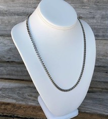 DCH6892 = White Leatherette Necklace Bust 11" high