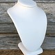 DCH6896 = White Leatherette Necklace Bust 6-1/4'' high
