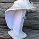 DCH6896 = White Leatherette Necklace Bust 6-1/4'' high