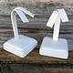 DER6722 = Leatherette Earring Stand 2-1/4x2-1/4x3-1/2''H (Each)