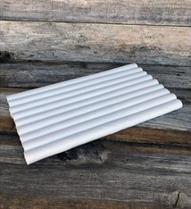 DRG6222 = White Leatherette Tray Insert with Continuous Slots for Rings