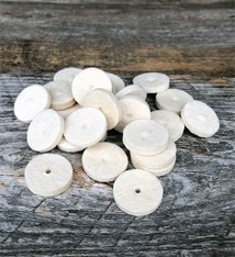 17.363 =  Felt Midget Buff 5/8'' Soft Square Edge Wheel (Pkg of 25)