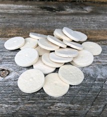 17.376 = Felt Midget Buff 1'' Soft Square Edge Wheel (Pkg of 25)