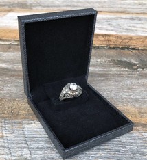 DBX6010 = Slim Proposal Engagement Ring Box Grey/Black