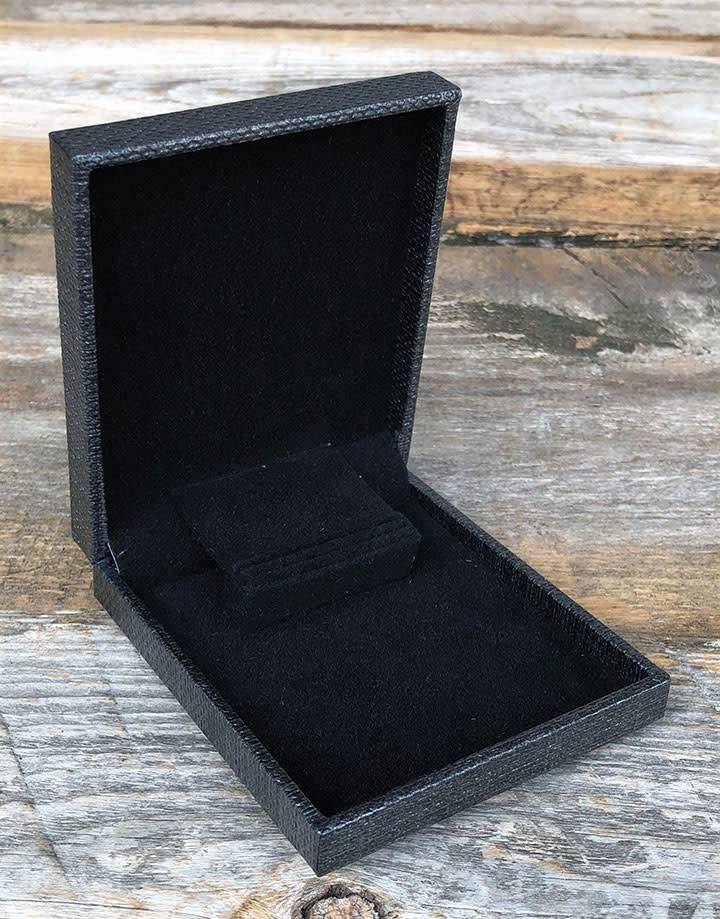 DBX6010 = Slim Proposal Engagement Ring Box Grey/Black
