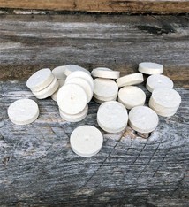 17.380 =  Felt Midget Buff 1''x1/4" Soft Square Edge Wheel (Pkg of 25)