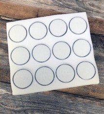 DST2412 = Gem Jar Tray Insert 12 Jars White