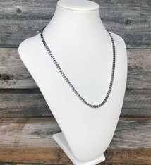 DCH6867 = White Leatherette Necklace Display 12-3/4''H x 8-3/4''W