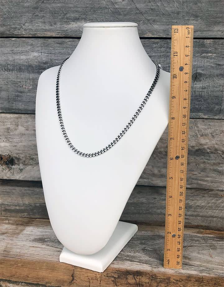 DCH6867 = White Leatherette Necklace Display 12-3/4''H x 8-3/4''W