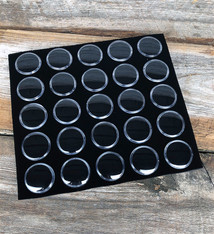 DST2525 = Gem Jar Tray Insert with 25 Jars in Black